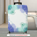 1-Piece Abstract Watercolor Floral Travel Starry  Suitcase Luggage Cover, Stretch Protective Sleeve
