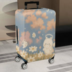 1-Piece Cute Floral  Angel Rabbit Cloud Sky  Suitcase Luggage Cover, Stretch Protective Sleeve