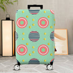 1-Piece Pastel Geometric Stripes Circles Dots Colorful  Suitcase Luggage Cover, Stretch Protective Sleeve