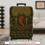 1-Piece Celestial Bohemian Universe Mystic Cosmic  Suitcase Luggage Cover, Stretch Protective Sleeve
