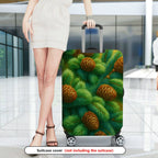 1-Piece Pine Tree Cone Evergreen Holiday Nature Winter  Suitcase Luggage Cover, Stretch Protective Sleeve