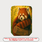 1-Piece Red Panda Forest Nature Wildlife Animal Cute  Suitcase Luggage Cover, Stretch Protective Sleeve