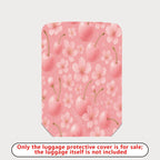 1-Piece Cherry Blossom Pink Flower Fruit Cute Sweet  Suitcase Luggage Cover, Stretch Protective Sleeve