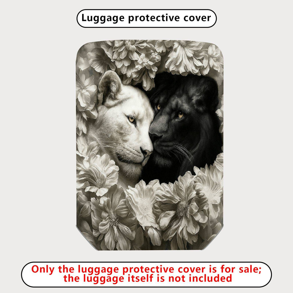 1-Piece Animal Floral Artistic Decorative Elegant Stylish  Suitcase Luggage Cover, Stretch Protective Sleeve