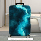 1-Piece Cosmic Mystic Nebula Abstract Artistic Starry  Suitcase Luggage Cover, Stretch Protective Sleeve