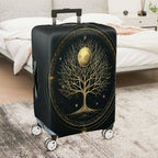 1-Piece Tree Moon Star Galaxy Cosmic Nature Mystery  Suitcase Luggage Cover, Stretch Protective Sleeve
