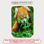 1-Piece Cute Red Panda Bamboo Nature Animal Wildlife  Suitcase Luggage Cover, Stretch Protective Sleeve