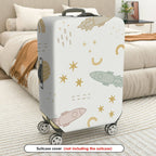 1-Piece Star Rocket Space Astronaut Cosmic Universe  Suitcase Luggage Cover, Stretch Protective Sleeve
