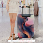 1-Piece Abstract Swirl Colorful Artistic Modern Stylish  Suitcase Luggage Cover, Stretch Protective Sleeve