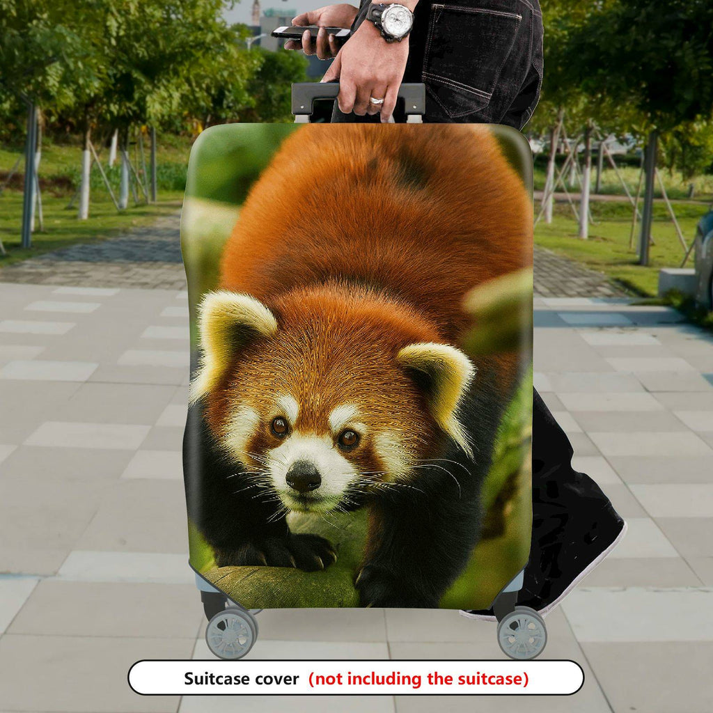 1-Piece Cute Animal Nature Red Panda Wildlife Forest  Suitcase Luggage Cover, Stretch Protective Sleeve