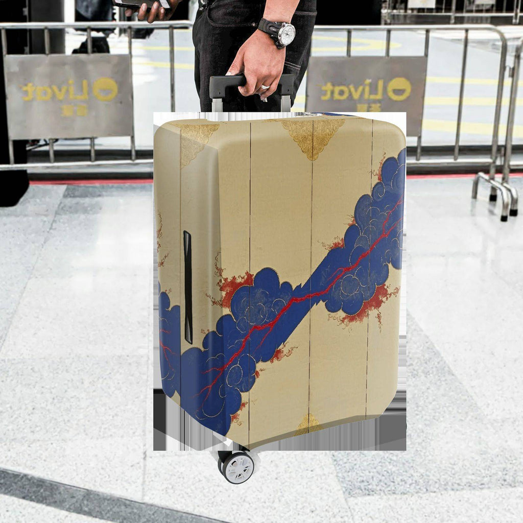 1-Piece Abstract Traditional Vintage Elegant Artistic Cloud  Suitcase Luggage Cover, Stretch Protective Sleeve