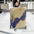 1-Piece Abstract Traditional Vintage Elegant Artistic Cloud  Suitcase Luggage Cover, Stretch Protective Sleeve