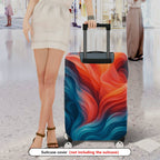 1-Piece Abstract Vibrant Colorful Artistic Modern Stylish  Suitcase Luggage Cover, Stretch Protective Sleeve
