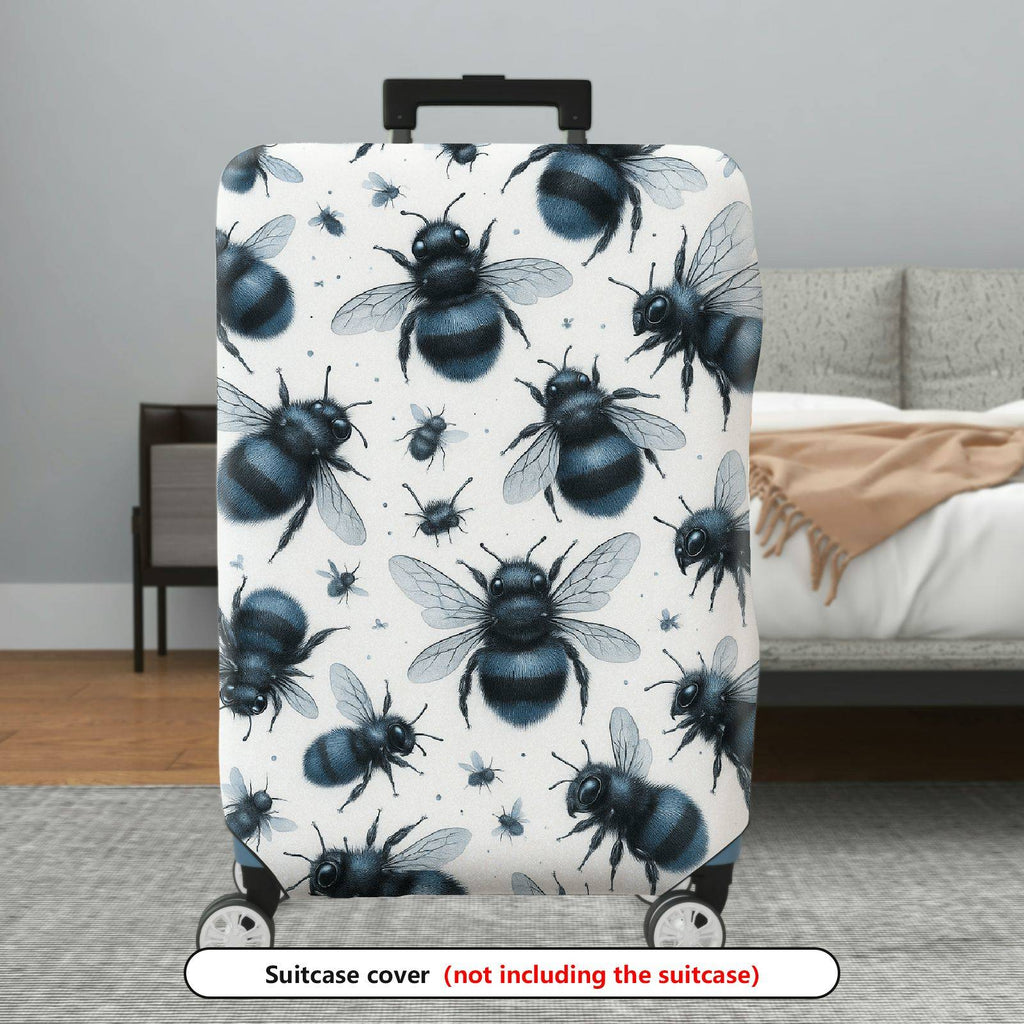 1-Piece Bee Insect Animal Pattern Nature Artistic Fun  Suitcase Luggage Cover, Stretch Protective Sleeve
