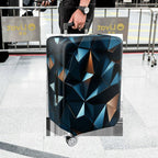 1-Piece Geometric Abstract Modern Stylish Artistic Unique  Suitcase Luggage Cover, Stretch Protective Sleeve