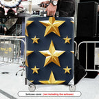 1-Piece Gold Star Pattern Travel Business Holiday Luggage  Suitcase Luggage Cover, Stretch Protective Sleeve