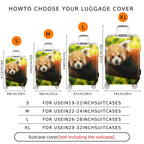 1-Piece Red Panda Animal Nature Wildlife Cute Forest  Suitcase Luggage Cover, Stretch Protective Sleeve