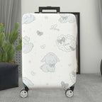 1-Piece Cute Pastel Sheep Bow Heart Star  Suitcase Luggage Cover, Stretch Protective Sleeve