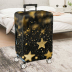 1-Piece Glitter Starry Night Sky Galaxy Cosmic Universe  Suitcase Luggage Cover, Stretch Protective Sleeve