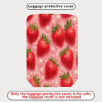 1-Piece Cute Strawberry Bubbles Pink Sweet Fun Colorful  Suitcase Luggage Cover, Stretch Protective Sleeve