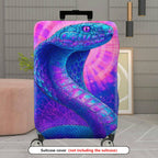 1-Piece Psychedelic Mystic Snake Cosmic Art Radiant Colorful  Suitcase Luggage Cover, Stretch Protective Sleeve