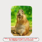 1-Piece Cute Animal Prairie Dog Nature Wildlife Art  Suitcase Luggage Cover, Stretch Protective Sleeve