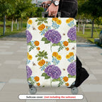 1-Piece Floral Colorful Nature Vibrant Spring Holiday  Suitcase Luggage Cover, Stretch Protective Sleeve