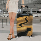 1-Piece Scenic Field Path Autumn Nature Landscape Tree  Suitcase Luggage Cover, Stretch Protective Sleeve