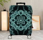 1-Piece Floral Mandala Geometric Pattern  Art  Suitcase Luggage Cover, Stretch Protective Sleeve