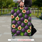 1-Piece Fig Leaf Fruit Nature Travel Holiday  Suitcase Luggage Cover, Stretch Protective Sleeve