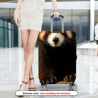 1-Piece Red Panda Animal Nature Cute Wildlife Travel  Suitcase Luggage Cover, Stretch Protective Sleeve