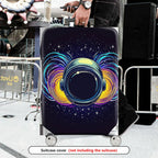 1-Piece Galaxy Astronaut Space Cosmic Colorful Starry  Suitcase Luggage Cover, Stretch Protective Sleeve