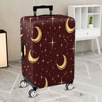 1-Piece Crescent Moon Starry Night Cosmic Space Astronomy  Suitcase Luggage Cover, Stretch Protective Sleeve