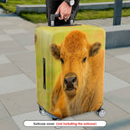 1-Piece Animal Nature Wildlife Cute Calf Fun  Suitcase Luggage Cover, Stretch Protective Sleeve