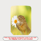 1-Piece Cute Animal Flower Nature Spring Travel  Suitcase Luggage Cover, Stretch Protective Sleeve