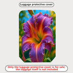 1-Piece Flower Pattern Colorful Artistic Vibrant Nature Beautiful  Suitcase Luggage Cover, Stretch Protective Sleeve