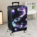 1-Piece Galaxy Starry Sky Planets Space Cosmic  Suitcase Luggage Cover, Stretch Protective Sleeve