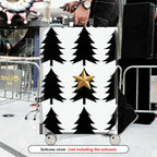 1-Piece Christmas Tree Star Holiday Festive Luggage  Suitcase Luggage Cover, Stretch Protective Sleeve