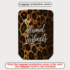 1-Piece Animal Instincts Leopard Print Wild Pattern Bold Style Travel  Suitcase Luggage Cover, Stretch Protective Sleeve