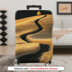 1-Piece Scenic Field Path Autumn Nature Landscape Tree  Suitcase Luggage Cover, Stretch Protective Sleeve