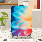 1-Piece Floral Abstract Colorful Gradient Vibrant Artistic  Suitcase Luggage Cover, Stretch Protective Sleeve