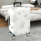 1-Piece Cute Pastel Sheep Bow Heart Star  Suitcase Luggage Cover, Stretch Protective Sleeve