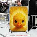 1-Piece Cute Yellow Duckling Art Colorful  Animal Fun  Suitcase Luggage Cover, Stretch Protective Sleeve