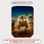 1-Piece Adventure Motorsport Racing Off-road Extreme Action  Suitcase Luggage Cover, Stretch Protective Sleeve
