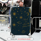 1-Piece Starry Night Cosmic Astral Universe Astronomy  Suitcase Luggage Cover, Stretch Protective Sleeve