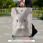 1-Piece Rabbit Floral Nature Butterfly Animal Cute  Suitcase Luggage Cover, Stretch Protective Sleeve