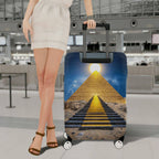 1-Piece Pyramid Stargate Cosmic Egypt Ancient Mysterious  Suitcase Luggage Cover, Stretch Protective Sleeve