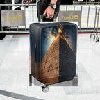 1-Piece Cosmic Pyramid Starry Night Ancient Mystical Galactic  Suitcase Luggage Cover, Stretch Protective Sleeve