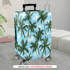 1-Piece Tropical Palm Trees Sky Print Travel Holiday Nature  Suitcase Luggage Cover, Stretch Protective Sleeve