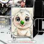 1-Piece Cute Dog  Animal Fun Playful Luggage  Suitcase Luggage Cover, Stretch Protective Sleeve